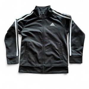 Adidas Kids Black and White Track Jacket